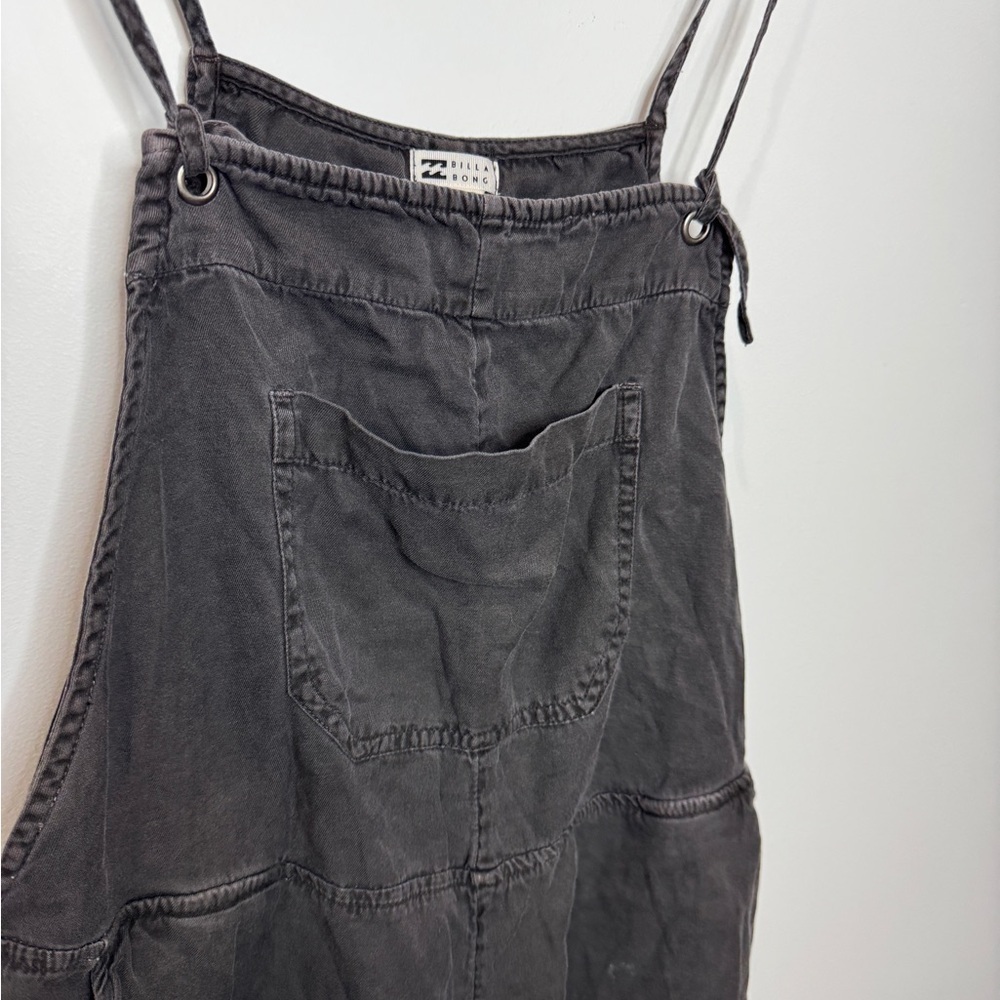 Billabong Faded Black Denim Romper with Pockets (L) - Picture 3 of 9